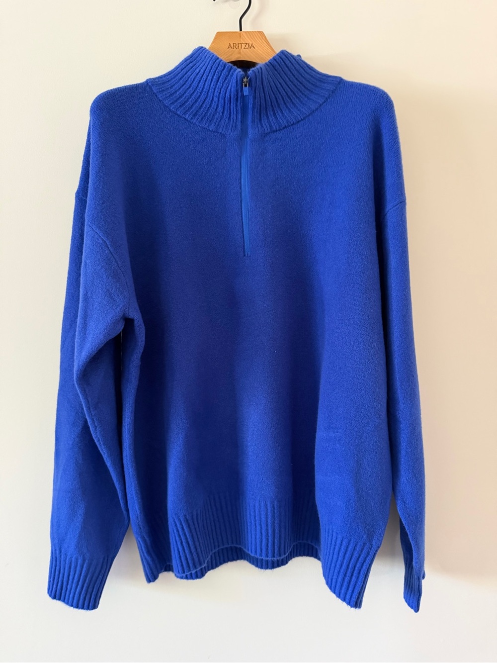 Eddie Bauer Royal Blue Half-Zip Sweater